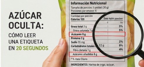 Azúcar oculta: cómo leer una etiqueta en 20 segundos