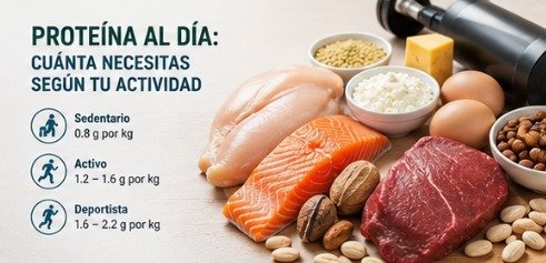 Proteína al día: cuánta necesitas según tu actividad